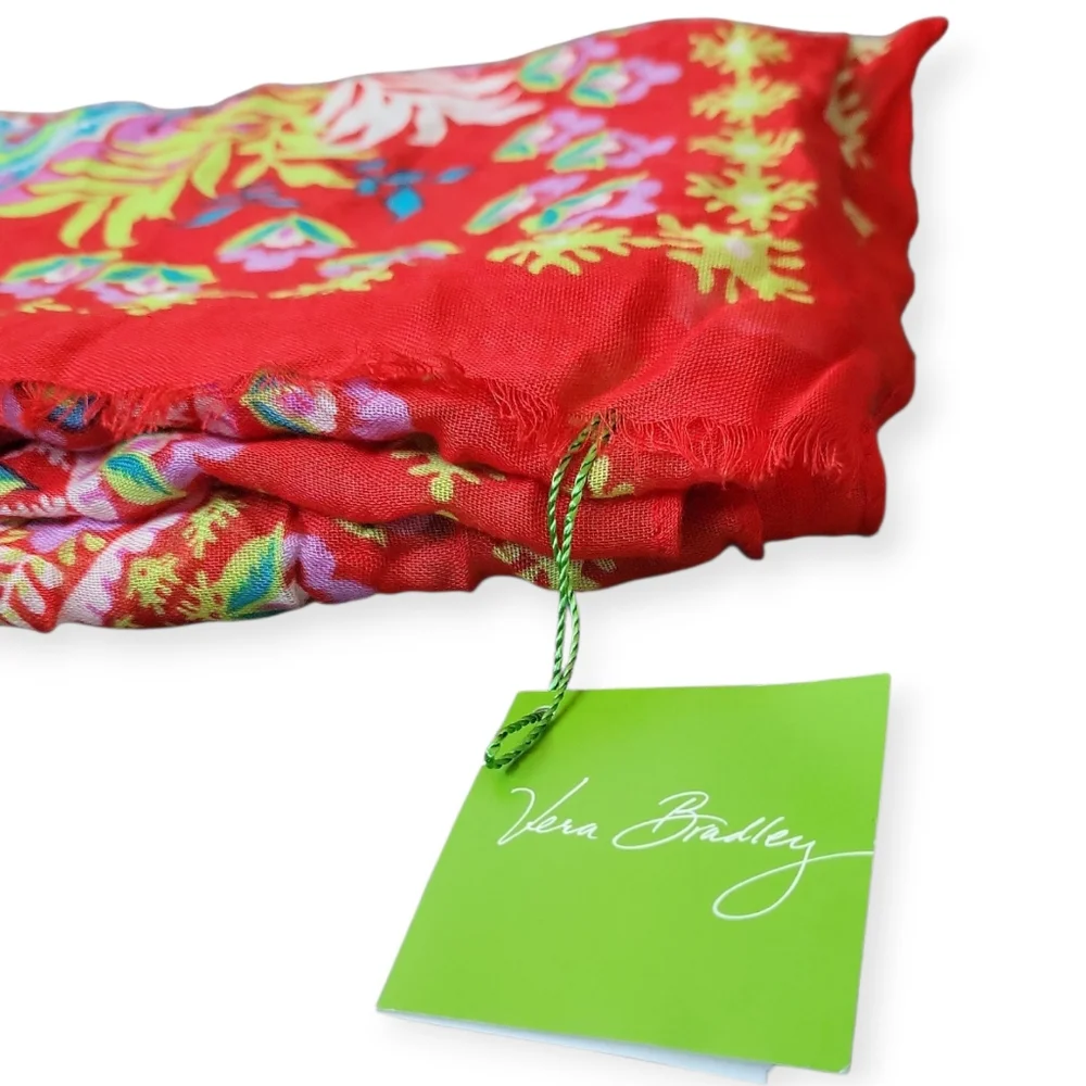 Vera Bradley Soft Fringe Scarf in‎ Paisley in Paradise